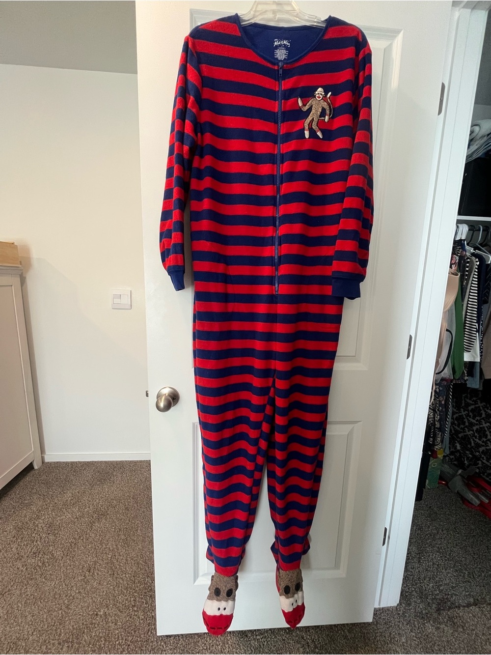 Nick & Nora Navy Adult Size L Onesie